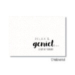 Relax&Geniet! - Ansichtkaart - Afbeelding 2