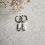 Oorringen Natuursteen Marble white