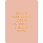 Een hele dikke knuffel voor mama - Kaartje