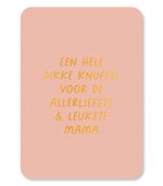 Een hele dikke knuffel voor mama - Kaartje