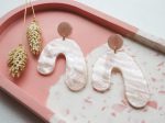Statement Oorbellen "Light Pearly Rose" - Afbeelding 3