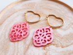 Statement Oorbellen Lovely Pink - Afbeelding 2