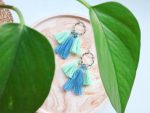 Oorbellen Sasha - Blauw/Groen
