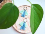 Oorbellen Sasha - Blauw/Groen - Afbeelding 2