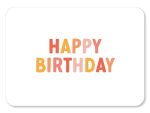 Happy Birthday - Kaartje