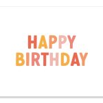 Happy Birthday - Kaartje