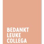 Bedankt leuke collega - kaartje