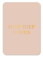Hiep Hiep Hoera Goud - Kaartje
