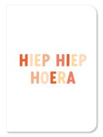 Hiep Hiep Hoera - Dubbele kaart met envelop