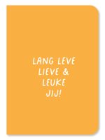 Lang leve leuke lieve jij! - Dubbele kaart met envelop