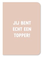 Jij bent echt een topper - dubbele kaart met envelop