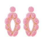 Statement Oorbellen Kralen Bloem