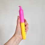 Dinerkaars Peachy Geel/Magenta