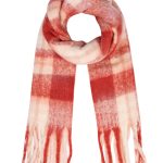 Sjaal Geblokt Rood en Wit