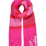 Sjaal Gestreept Fuchsia en Rood
