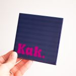 Tegeltje "KAK" - Blauw