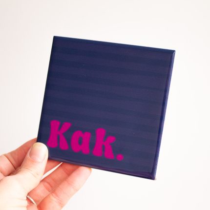 Tegeltje "KAK" - Blauw