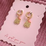 Lucky You! - Oorbellen RVS goudkleurig