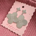 Flower Chique - Oorbellen RVS zilverkleurig