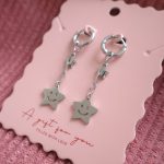 Happy Stars - Oorbellen RVS zilverkleurig