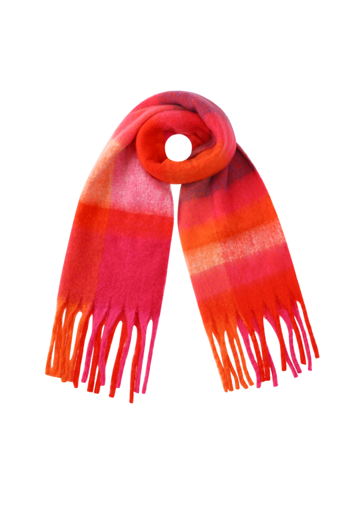 61a567a6-a377-4e24-a910-56225f15f821 Sjaal Soft blend Bright Red - Afbeelding 1