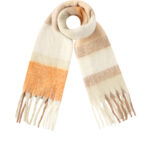Sjaal Soft blend Touch of Colour - Beige/Oranje