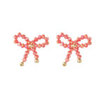 Little Bows Oorbellen Oranje Rood