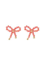 Little Bows Oorbellen Oranje Rood
