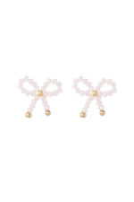 Little Bows Oorbellen Wit