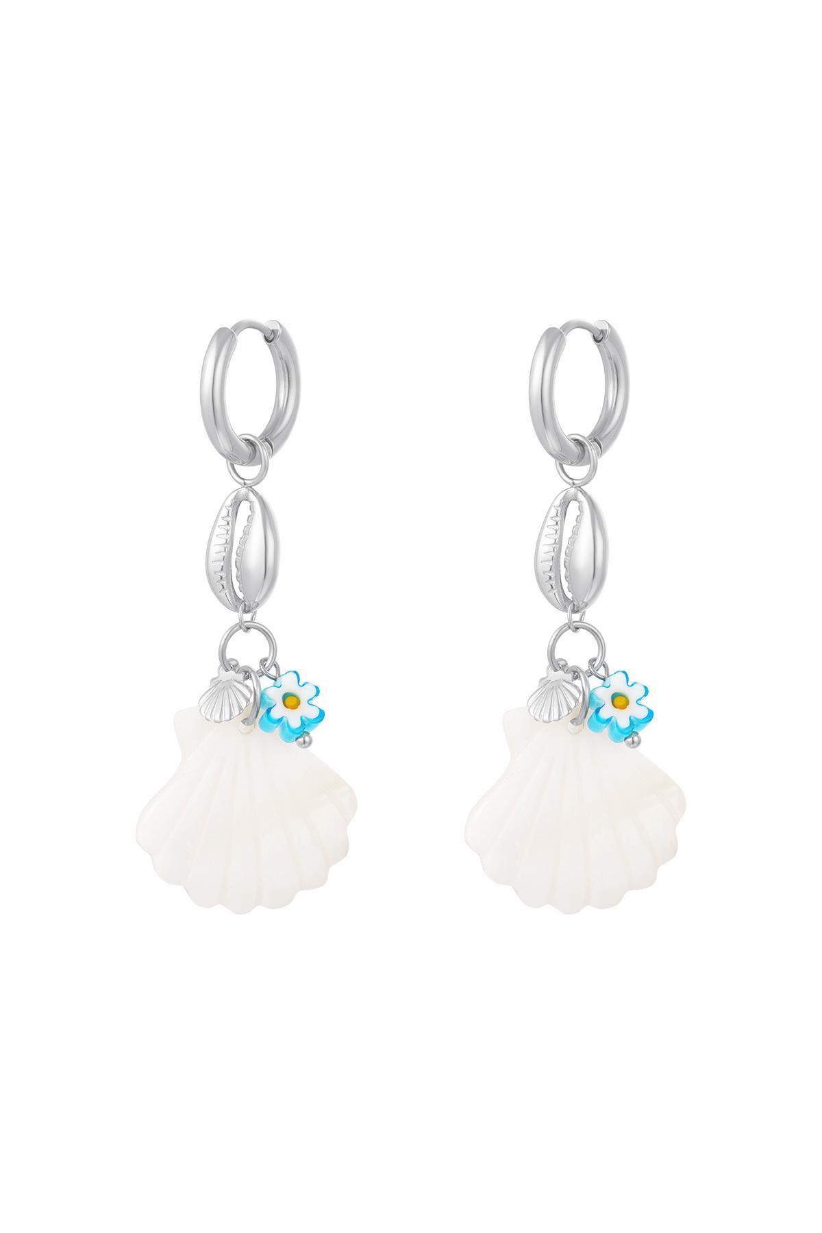 oorbellen beach life zilver Beach life Oorbellen RVS Zilverkleurig - Afbeelding 1